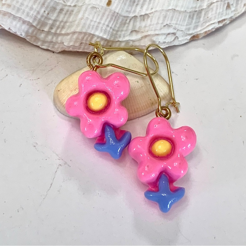 Dr. Seuss Flowers Earrings